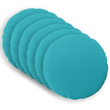 Throw Pillow 6 pcs HEERLEN Turquoise Dia. 60 cm Polyester 929822