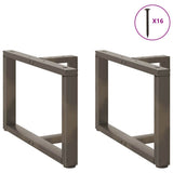 Coffee Table Legs T-Shaped 2 pcs Black 60x25x cm Steel 4013035