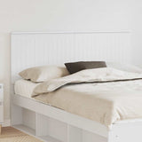 Headboard with Headboard White 150 cm Engineered wood 887747