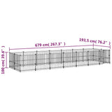 Outdoor Dog Kennel Steel 13,14 m 3124603