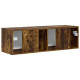 TV Wall Cabinet Smoked Oak 98 x 31 x 29.5 cm Engineered Wood 892239