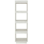 Book Cabinet/Room Divider White 40x35x135 cm Solid Pinewood 810850