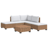 6 pcs Rattan Lounge Set with Cushions GENDT Natural Rattan 3429842