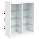 Sideboard with LED Lights White 202x37x100 cm 3209184