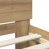 Bed Frame Artisan Oak 180 x 200 cm Engineered Wood 3403596