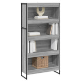 Book Cabinet 2 pcs Grey Sonoma 80 x 30 x 155 cm Engineered Wood 3403007