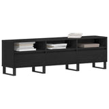 TV Cabinet Black Oak 150 x 30 x 44.5 cm Engineered Wood 862880