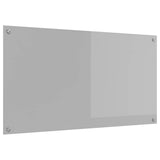 Kitchen Backsplash Light Grey 110 x 60 cm Tempered Glass 42001306