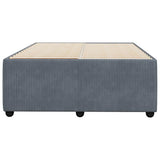 Bed Frame without Mattress Dark Grey Double Velvet 3285044