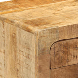 Bedside Cabinet 2 pcs 37x32x50 cm Solid Wood Rough Mango 4104516