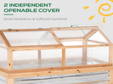 Raised Garden Flower Bed Kit with Greenhouse 32350508