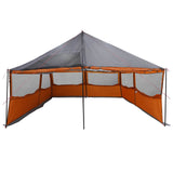 Family Tent with Roof Grey and Orange 600 x 400 x 268 cm 42028605