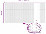 Welded Wire Fence with Spikes 50 x 1.6 m 3353289
