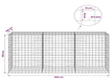Gabion with 5 mm Wire and 10x10 cm Mesh 300x100x150 cm 3465336