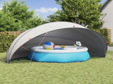 Pool Dome Folding Manual Grey and Orange 592 x 590 x 275 cm 42001133