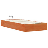 Ottoman Bed Frame with Storage Wax Brown 75 x 190 cm 3418761