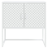 Sideboard White 75x35x75 cm Steel 335872