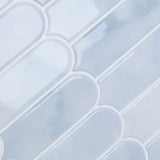 Feather Tile 20 pcs Light Blue 30 x 30 cm Polyurethane and PET 42046205