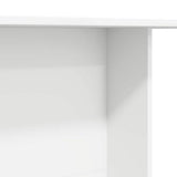 Dining Table White 110 x 60 x 75 cm Engineered Wood 863160