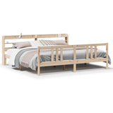 Bed Frame with Headboard without Mattress 180x200 cm Super King 3306716