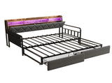3ft Single Linen Metal Daybed Parcel 2 N652P412019G