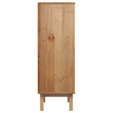Highboard OTTA Brown and Grey 85x43x125 cm Solid Wood Pine 351307