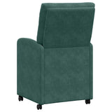 Dining Chairs with Wheels 2 pcs Dark green 58 x 67 x 97 cm 42017868