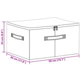 Storage Box 24 pcs Cream 50 x 30 x 25 cm Non-woven fabric 42024604