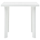 Garden Table White 80x75x72 cm Plastic 48802