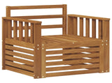 Outdoor Sofa Solid Acacia Wood Natural 3436344