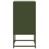 ZNTS Bedside Cabinets 2 pcs Olive Green 36x39x78 cm Steel 846575