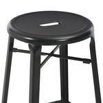 3 Piece Bar Set Steel Black 276845