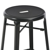 3 Piece Bar Set Steel Black 276845