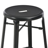 3 Piece Bar Set Steel Black 276845