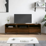 ZNTS TV Cabinet Brown Oak 150x30x44.5 cm Engineered Wood 831291