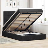 Ottoman Bed with Mattresses Black 120x200cm Velvet 3313465