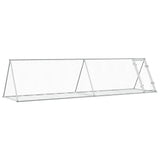 Rabbit Hutch Silver 400x105x91 cm Galvanised Steel 3281531