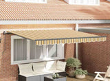 Retractable Awning Yellow 350 x 200 cm Fabric 3329706