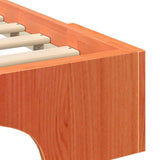 Bed Frame Brown 200 x 220 cm Solid Pine Wood 872931