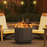 Smokeless Fire Pit Black 48 x 48 x 51 cm Steel 858976
