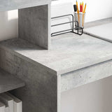 Desk with Shelf Concrete Grey 100 x 40 x 90 cm Engineered Wood 869317