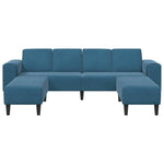 Sofa Set 3 pcs Blue Velvet 3335121