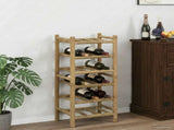 Wine Rack Natural 32.5 x 29.5 x 72 cm Bamboo 42028071