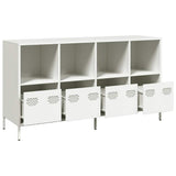 Sideboard White 135x39x73.5 cm Cold-rolled Steel 3307166