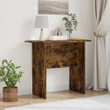 Console Table Smoked Oak 93 x 40 x 75 cm Engineered Wood 891155