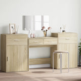 ZNTS 4 Piece Dressing Table Set Sonoma Oak Engineered Wood 3276527