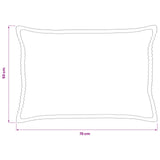 Cushion Cover 6 pcs HOUTEN Light Grey 50 x 70 cm Corduroy 919498