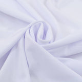 2 pcs Stretch Table Covers with Skirt 243x76x74 cm White 133586