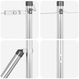 Embedded Fence Post 26 pcs Silver Powder-Coated Steel 3350161