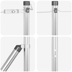 Fence Post Other 26 pcs Silver 3.2 x 3.2 x 83.5 cm Steel 3350267
